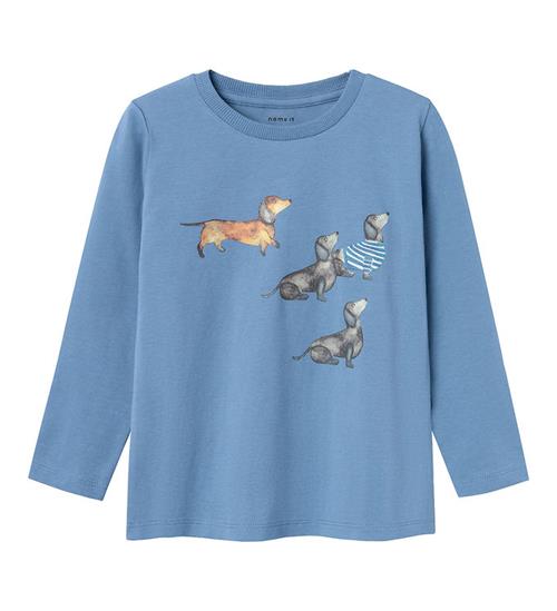 Se Name It Bluse - NmmKello - Coronet Blue ved KidsWorld