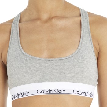 Calvin Klein Bh 2P Modern Cotton Bralette D1 Gråmelerad Small Dame