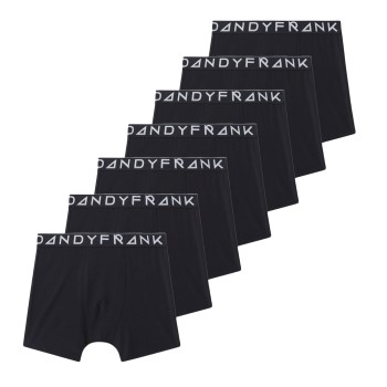 Frank Dandy 14P Solid Tencel Boxers Sort lyocell Large Herre