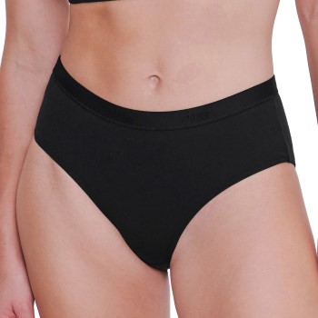 Sloggi Trusser GO Casual Midi Brief Sort bomuld X-Small Dame