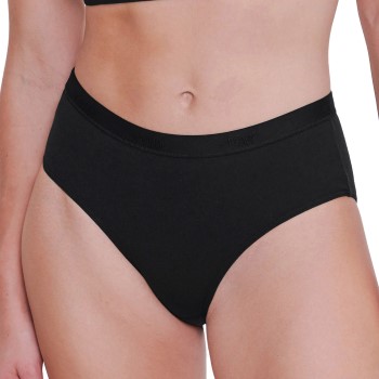 Sloggi Trusser 2P GO Casual Midi Briefs Sort bomuld X-Small Dame