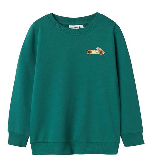 Se Name It Sweatshirt - NmmVasha - Antique Green/Car Race ved KidsWorld