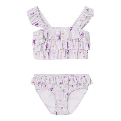 Se MINI A TURE Giulia Mønstret Bikini Floating Flowers | Lyserød | 86/92 cm ved Babyshop