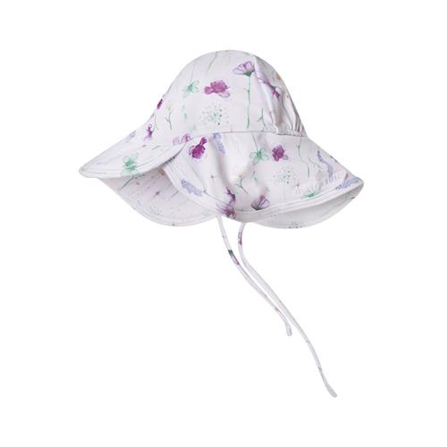 Se MINI A TURE Gustas Mønstret Solhat Floating Flowers | Lyserød | 6-12 months ved Babyshop