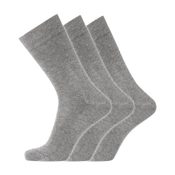 Dovre Strømper 3P Cotton No-Elastic Socks Grå Str 45/48 Herre