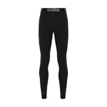 Dovre Organic Wool Long Johns Sort merinould Medium Herre