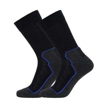 Dovre Strømper 2P Organic Wool Terry Crew Socks Marineblå Str 40/43 Herre