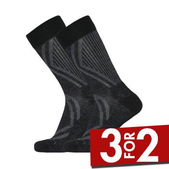 Dovre Strømper 2P Organic Wool Terry Socks Sort Srl 44/47 Herre