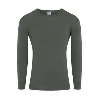 Dovre Wool Long Sleeve T-Shirt Grøn uld Medium Herre