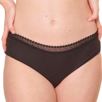 Sloggi Trusser 2P GO Ribbed Hipster Briefs Sort økologisk bomuld X-Large Dame