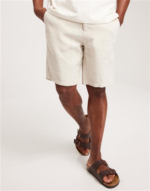 Casual Friday CFpandrup 100 linen shorts Hørshorts Chateau Gray