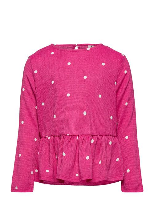 Little Pieces Lpselina O-Neck Ls Top Bc Little Pieces Pink