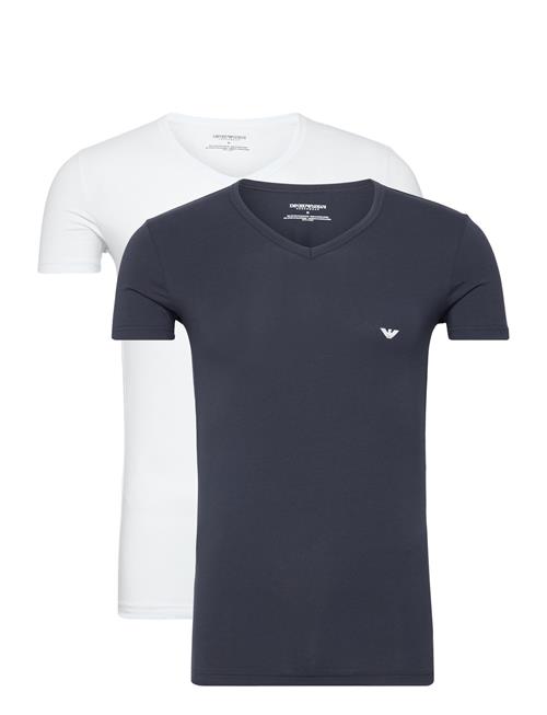 Emporio Armani Mens Knit 2Pack T-Shirts Emporio Armani Patterned