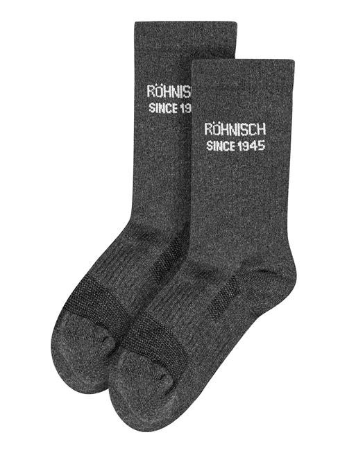 Se Röhnisch 2-Pack Logo Socks Röhnisch Grey ved Booztlet