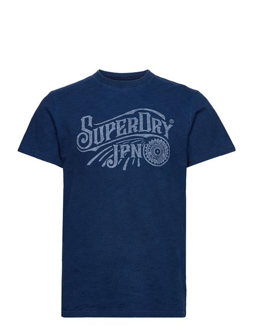 Superdry Vintage Script Indigo Ww Tee Superdry Blue