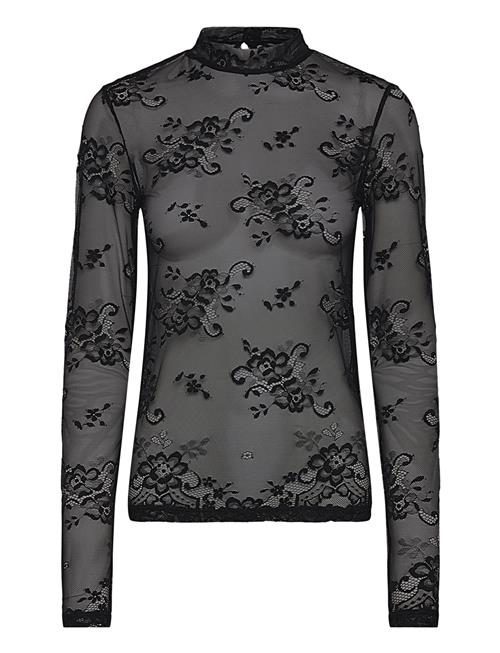 Lindex Top Vilhelmina Lace Lindex Black