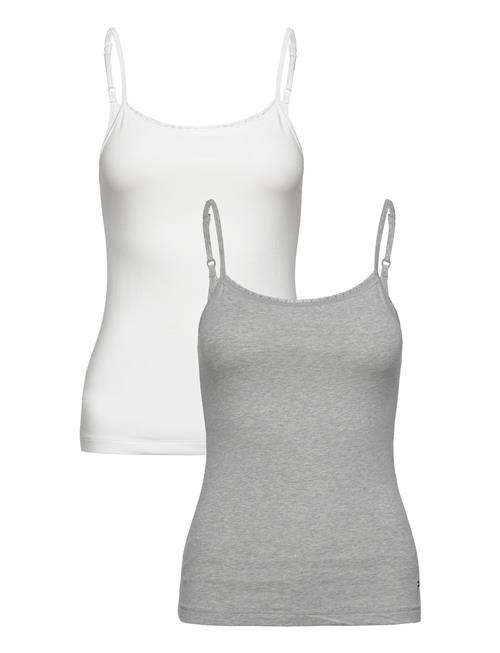 Se Tommy Hilfiger 2 Pack Cami With Lace Tommy Hilfiger Grey ved Booztlet