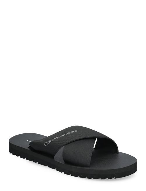 Calvin Klein Cross Sandal Slipon Rp In Btw Calvin Klein Black