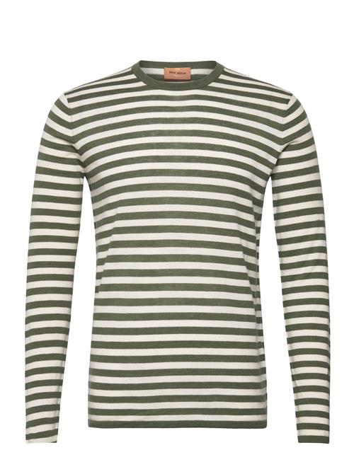 Se Mmgadam Soft Stripe Knit Mos Mosh Gallery Green ved Booztlet