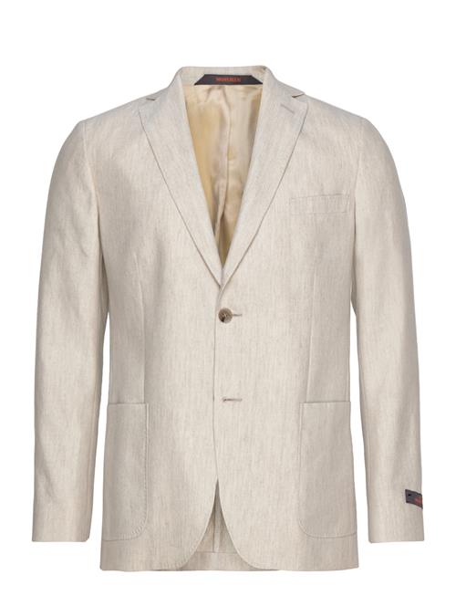 Se Morris Archie Linen Suit Jkt Morris Cream ved Booztlet