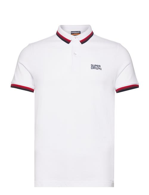 Superdry Sportswear Relaxed Tipped Polo Superdry White