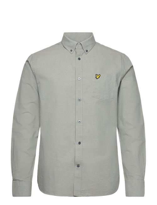 Lyle & Scott Cotton Linen Button Down Shirt Lyle & Scott Grey