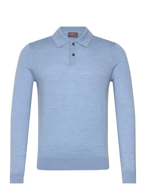 Se Morris Merino Polo Shirt Morris Blue ved Booztlet