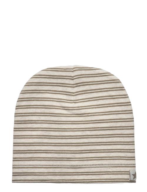 Beanie Melange Rib Huttelihut Beige