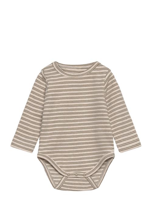 Huttelihut Body Ls Striped Rib Huttelihut Beige