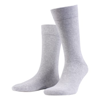 Amanda Christensen Strømper 3P True Combed Cotton Sock Lysegrå Str 39/42