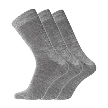 Dovre Strømper 3P No Elastic Twin Socks Grå bomuld Str 45/48 Herre