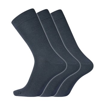 Dovre Strømper 3P No Elastic Twin Socks Marineblå bomuld Str 45/48 Herre