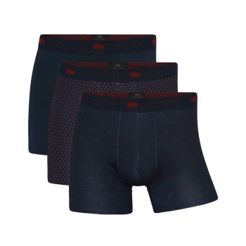 Se Dovre 3P Recycled Polyester Boxers Marine/Rød polyester Large Herre ved Timarco