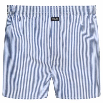 Jockey Woven Poplin Boxer Shorts Blåstribet bomuld Medium Herre