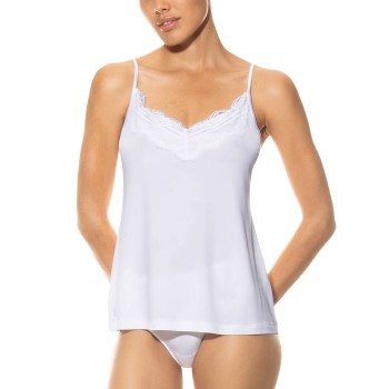 Mey Grace Camisole With Lace Hvid viskose Medium Dame