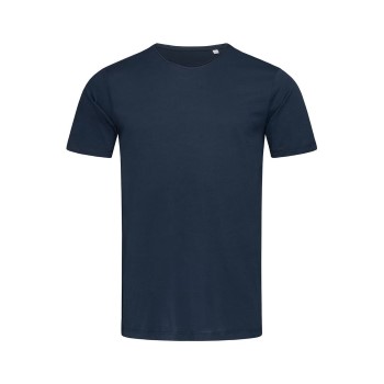 Se Stedman Finest Cotton T For Men Marineblå bomuld Large Herre ved Timarco