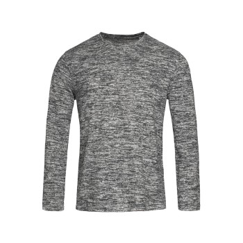 Se Stedman Knit Long Sleeve For Men Grå Medium Herre ved Timarco