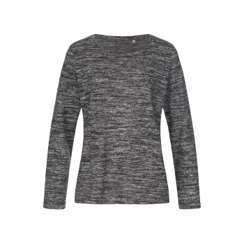 Stedman Knit Long Sleeve For Women Grå Medium Dame