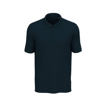 Se Stedman Lux Short Sleeve Polo Marineblå bomuld Medium Herre ved Timarco