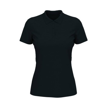 Stedman Lux Short Sleeve Polo For Women Mørkblå bomuld Small Dame