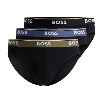 BOSS 3P Power Brief Sort/brun bomuld Medium Herre