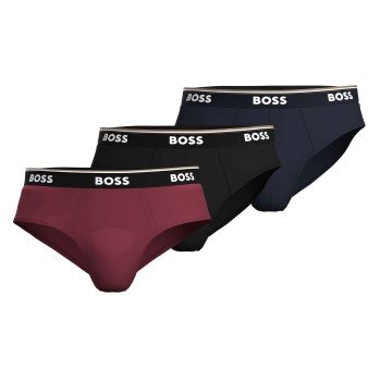 BOSS 3P Power Brief Marine/Rød bomuld Medium Herre