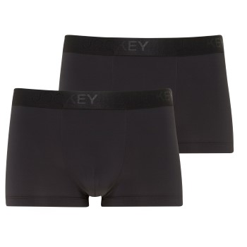 Jockey 2P Short Trunks Sort polyamid Small Herre