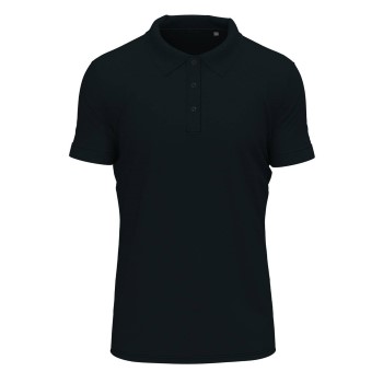 Stedman Clive Short Sleeve Polo Mørkblå ringspundet bomuld Large Herre