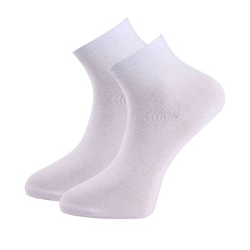 Trofé Trofe Cotton Quarter Socks Strømper 2P Hvid Str 35/38 Dame