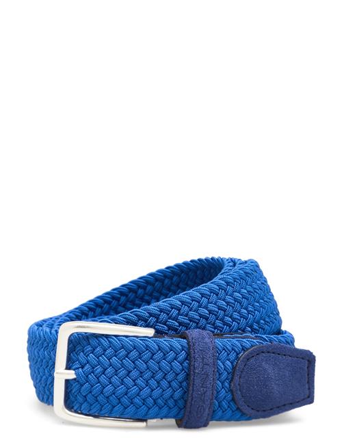 Se GANT Elastic Braided Belt GANT Blue ved Booztlet