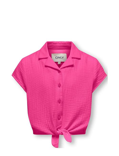 Kids Only Kogthyra Capsleeve Knot Shirt Wvn Kids Only Pink