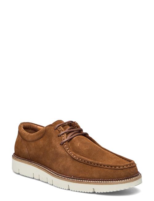 Eilo Vibram Low - Cognac Suede Garment Project Brown