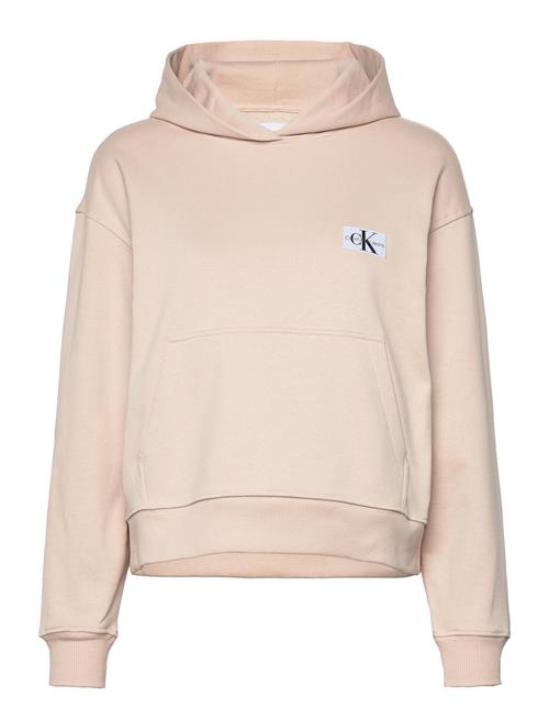 Calvin Klein Jeans Woven Label Hoodie Calvin Klein Jeans Beige