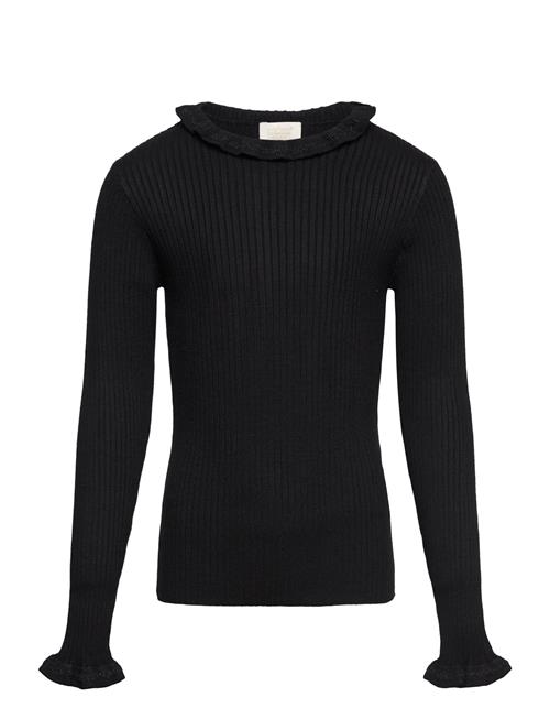 Creamie Pullover Rib Knit Creamie Black